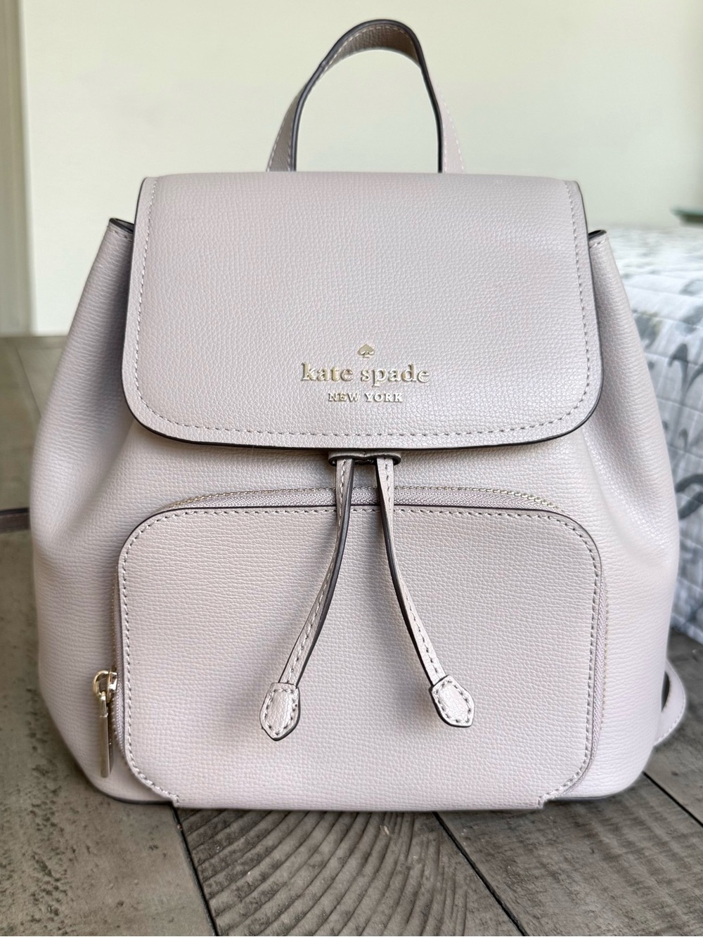 Kate Spade Darcy Kristi Medium Flap Leather Backpack
